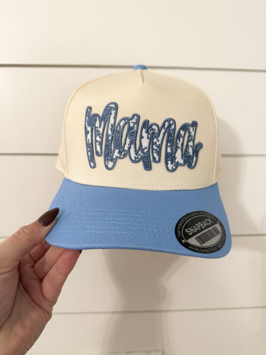 Mama Floral - Blue Vintage Trucker Hat